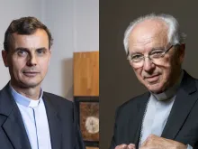 Belgian prelates Archbishop Luc Terlinden of Mechelen-Brussels (left) and former archbishop of Mechelen-Brussels Cardinal Jozef De Kesel were fined by a Belgian court after they denied a woman entry into a diaconate formation program.