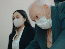 Former cardinal Theodore McCarrick arrives at Massachusetts’ Dedham District Courthouse for his arraignment on Sept. 3, 2021.