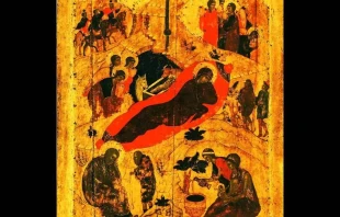 Andrei Rublev, “The Nativity,” 1405. Credit: Public domain