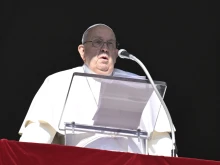 Pope Francis speaks to the crowd gathered on St. Peter’s Square, Jan. 1, 2025.