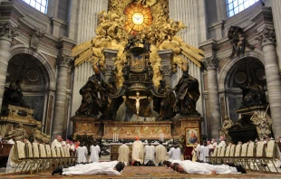 Cardinal Wilton Gregory ordains deacons from Rome’s North American College in St. Peter’s Basilica, Sept. 30, 2021. PNAC Photo Service via Flickr.