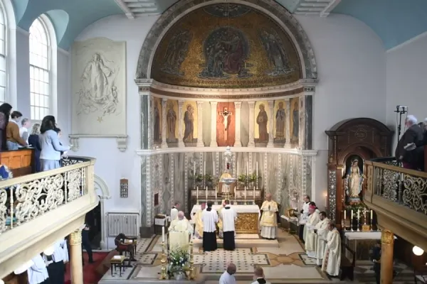 Screenshot from Our Lady of the Assumption Catholic Church YouTube channel.