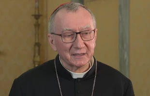 Cardinal Pietro Parolin speaks in a Vatican News interview published Nov. 30, 2021. Screenshot from Vatican News - Italiano YouTube channel.