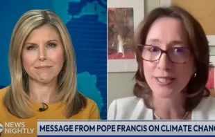 “EWTN News Nightly” host Tracy Sabol speaks with Dr. Erin Lothes, a Catholic environmental theologian and senior manager of the Laudato Si’ Animators Program with the Laudato Si’ Movement, on on May 9, 2024. Credit: “EWTN News Nightly” screen shot