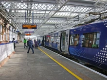 Gilmour Street train station in Paisley, Scotland.