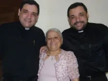 Mother of twin priests Eliete Dahan dos Santos says “there is no greater wealth than having priest sons.”