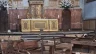 Interior of St. George Martyr Parish in Paiporta in Valencia province, Spain, in the aftermath of recent flooding in Spain.