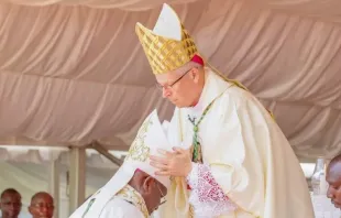 Archbishop Hubertus van Megen celebrates the episcopal consecration of Father John Kiplimo Lelei as auxiliary bishop of Kenya’s Diocese of Eldoret on May 25, 2024. Credit: Diocese of Eldoret, Kenya