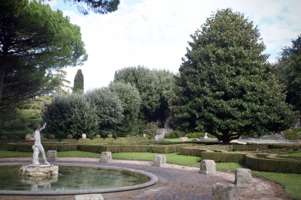 The Vatican Gardens at Castel Gandolfo are accessible via a 45-minute train ride south from Rome. Credit: Courtney Mares/CNA