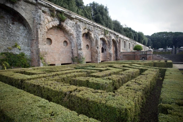 Among the Vatican Gardens’ 3,000 plants from 300 species is a 700-year-old oak tree and meticulously maintained hedges that reflect centuries of papal stewardship. Credit: Courtney Mares/CNA