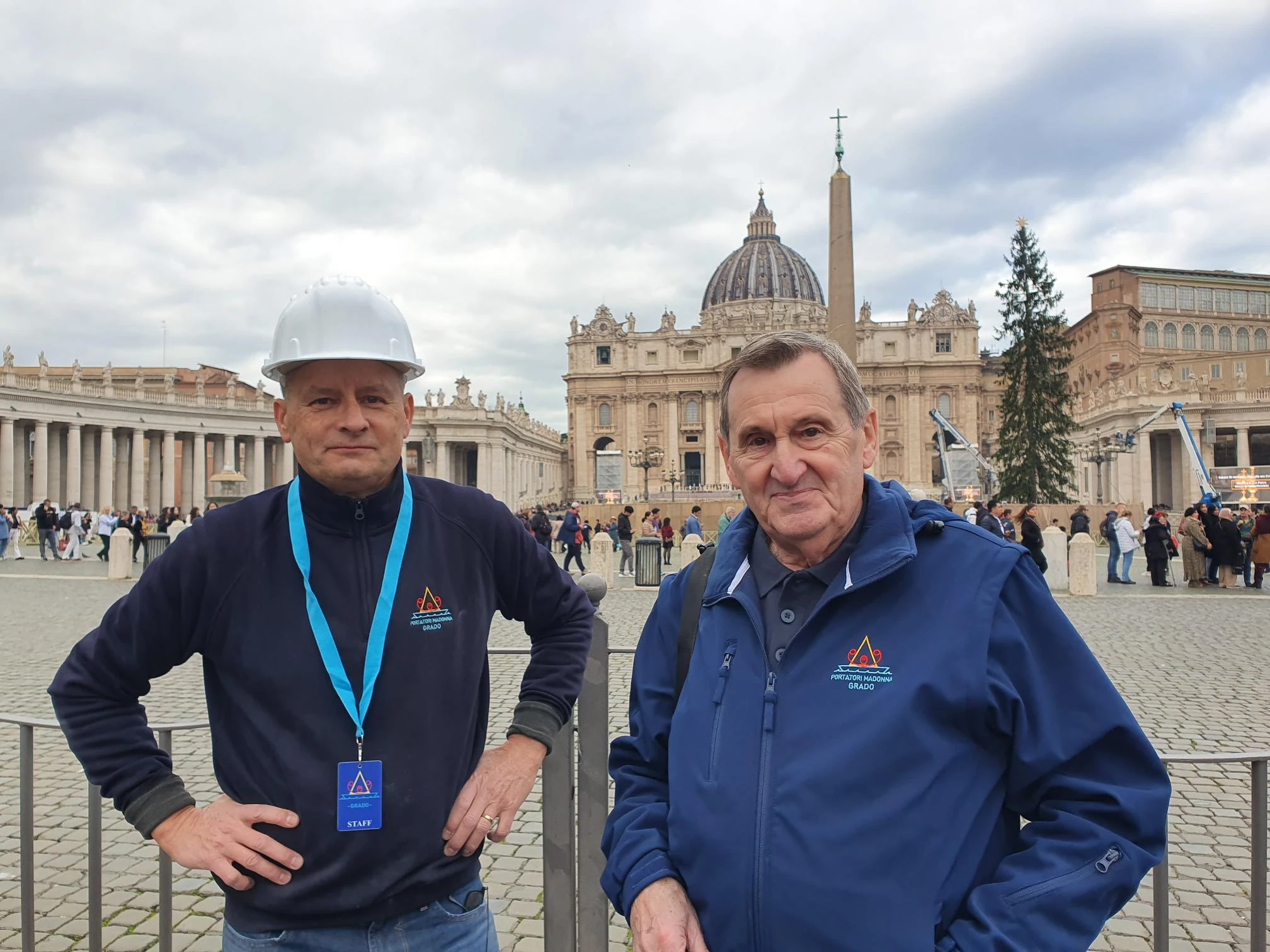 Andrea de Walderstein (left) and Antonio Boemo are spearheading the recreation of a local lagoon in a Nativity scene for St. Peter’s Square. Walderstein is the Nativity’s architect, designer, and construction manager, and Boemo is the coordinator and leader of the project.?w=200&h=150