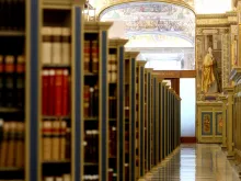 A view of the Vatican Apostolic Library in 2021.