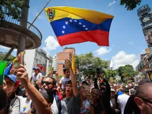 Opposition supporters attend the “Ganó Venezuela” opposition protest on Aug. 3, 2024, in Caracas, Venezuela. President of Venezuela Nicolas Maduro was declared the winner of the 2024 presidential election over his rival, Edmundo Gonzalez. The result has been questioned by the opposition and internationally.