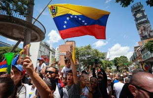 Opposition supporters attend the “Ganó Venezuela” opposition protest on Aug. 3, 2024, in Caracas, Venezuela. President of Venezuela Nicolas Maduro was declared the winner of the 2024 presidential election over his rival, Edmundo Gonzalez. The result has been questioned by the opposition and internationally. Credit: Jesus Vargas/Getty Images