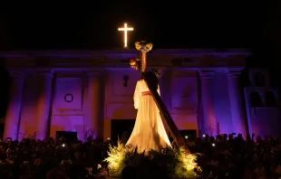 The Way of the Cross in a parish of the Archdiocese of Managua, Nicaragua. Credit: El Calvario Masaya Parish