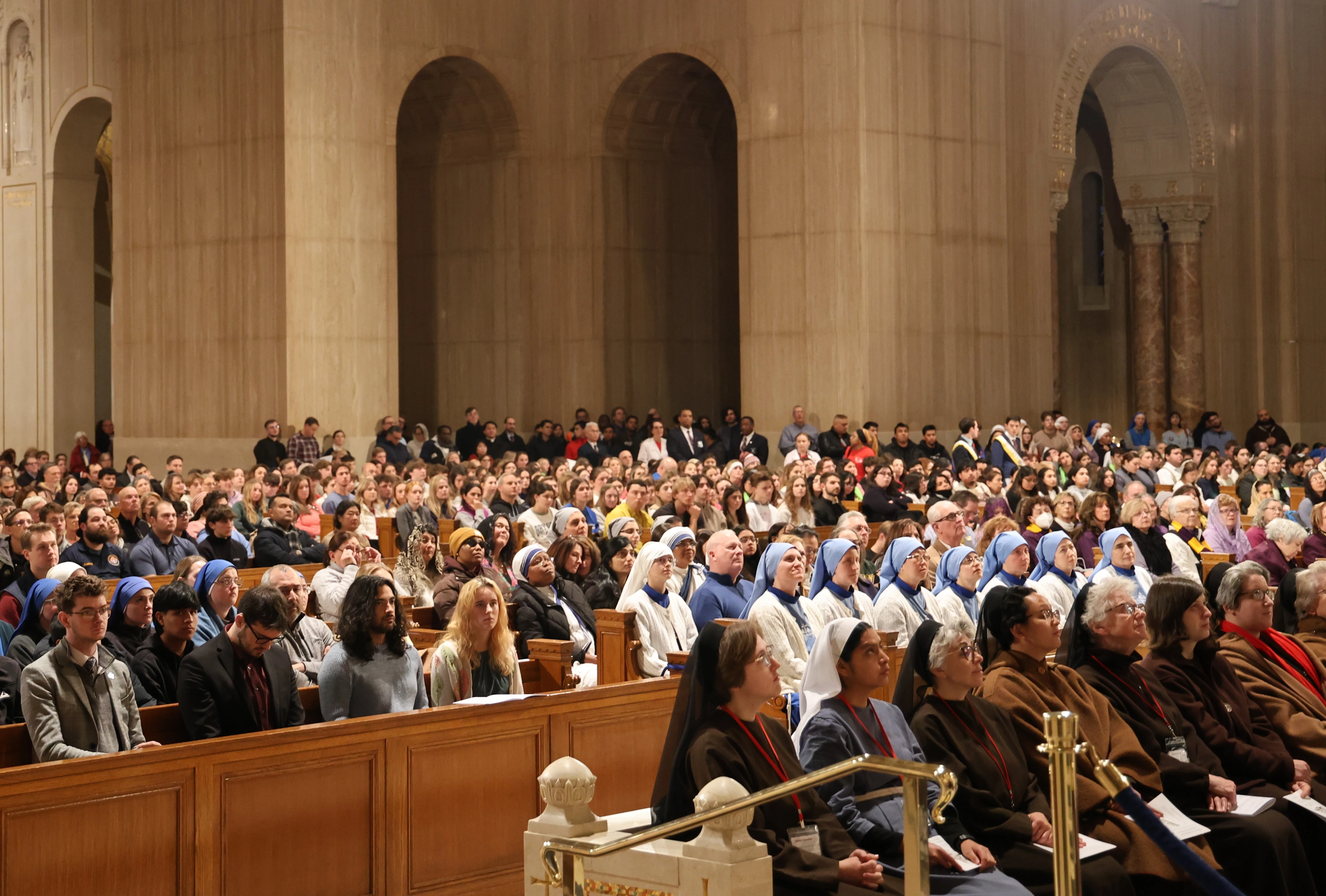 Thousands fill National Shrine for 2025 March for Life vigil