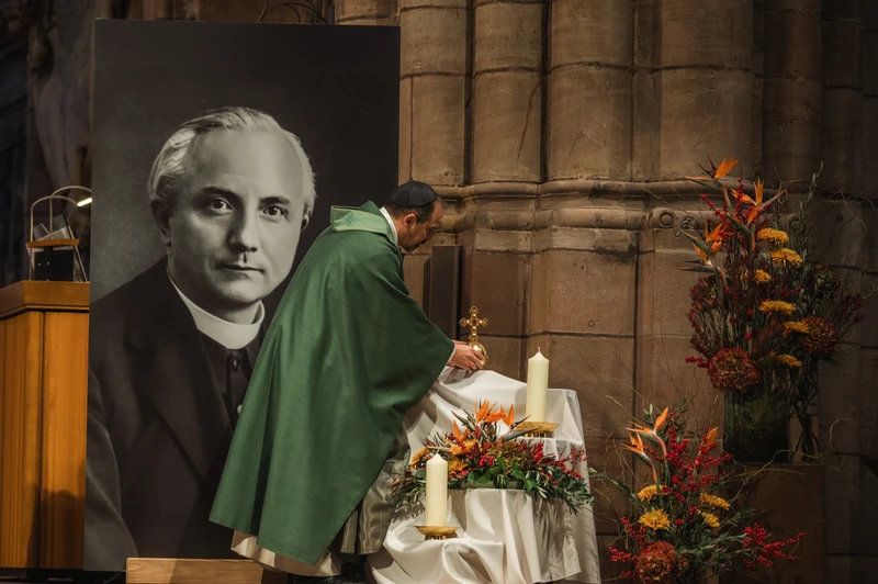 Father Max Josef Metzger, a Catholic priest executed by the Nazi regime in 1944 for his peace activism and ecumenical work, was beatified Sunday, Nov. 17, 2024, in Freiburg, Germany.?w=200&h=150