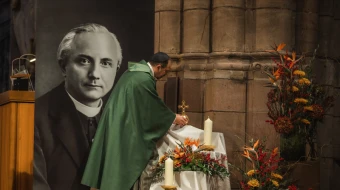 Father Max Josef Metzger, a Catholic priest executed by the Nazi regime in 1944 for his peace activism and ecumenical work, was beatified Sunday, Nov. 17, 2024, in Freiburg, Germany.