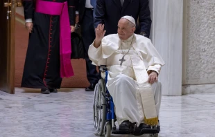 Pope Francis during the weekly general audience in Paul VI Hall at Vatican City Pablo Esparza / CNA