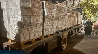 In a July 24 press release, the Latin Patriarchate of Jerusalem — a diocese that includes Jordan, Cyprus, Palestine, and Israel — announced that 40 tons of non-perishable food kits were delivered by Malteser International to a newly-established distribution center near the Patriarchate’s compound in the region for people in northern Gaza.