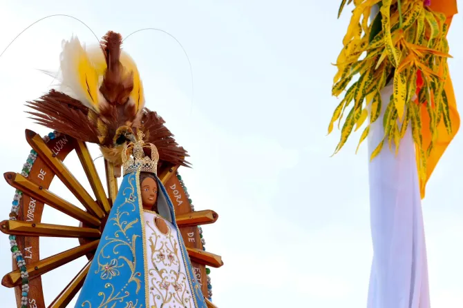 At the meeting of Pope Francis with the faithful of the diocese of Vanimo, Papua New Guinea, on Sept. 8, 2024, Bishop Francis Meli