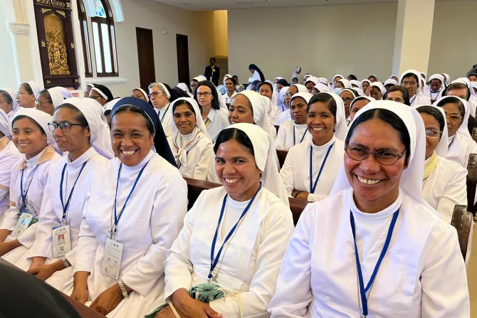 Canossian sisters at the meeting of Pope Francis