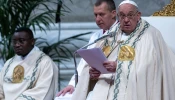 Pope Francis delivers the homily during Mass on the solemnity of the Immaculate Conception in St. Peter's Basilica, Dec. 8, 2024.