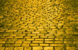 Yellow brick road. Shutterstock